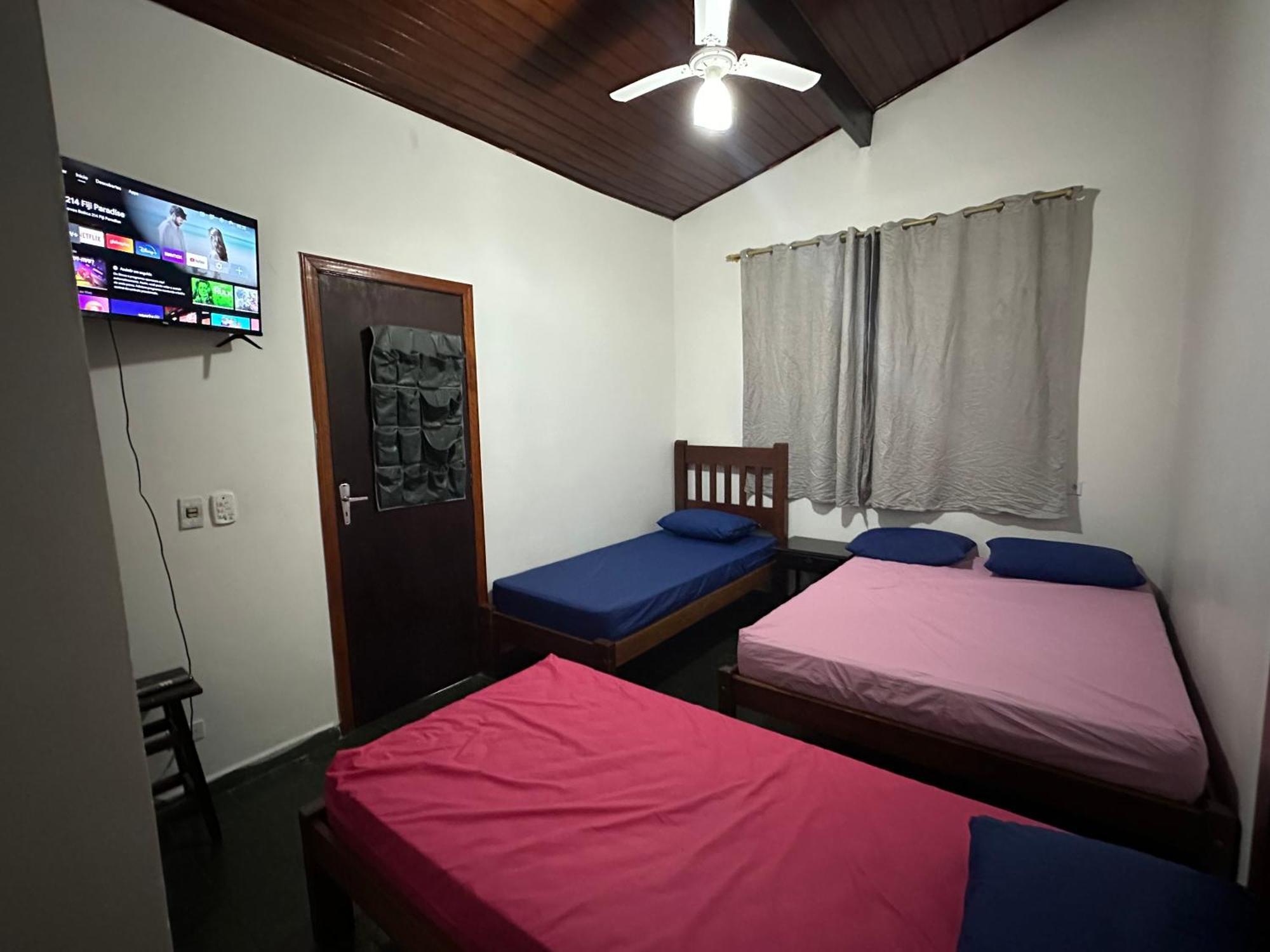 Triplex Piscina Churrasqueira Lava E Seca Wi-Fi E 2 Tvs Em Condominio Com 90M2 No Centro De Ubatuba Exterior foto